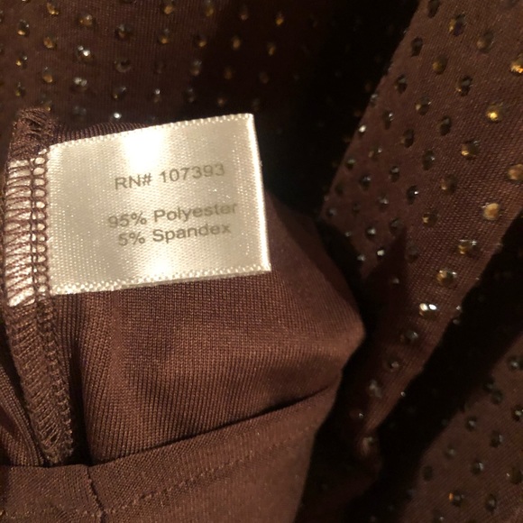 Brown Short Long Sleeve Cocktail Dress - Picture 7 of 8